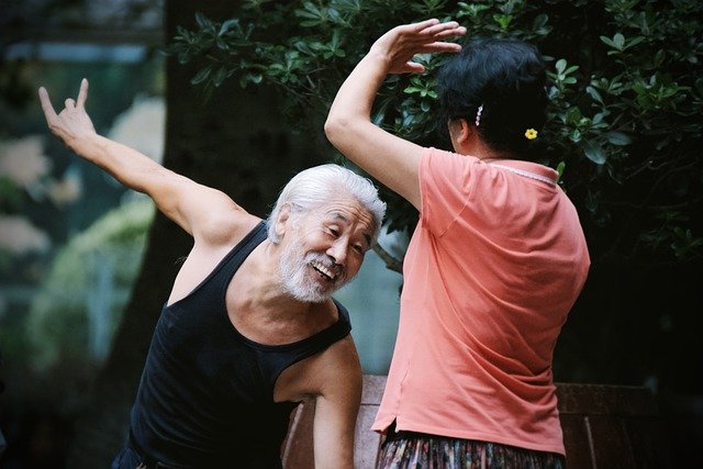old man dancing