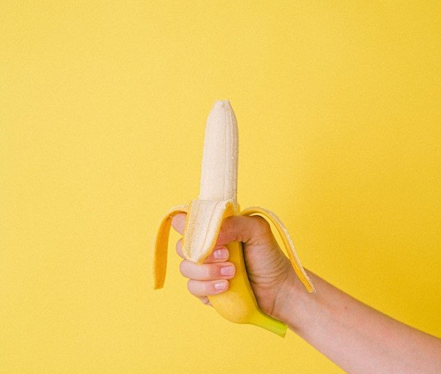 upright banana representing libido in men