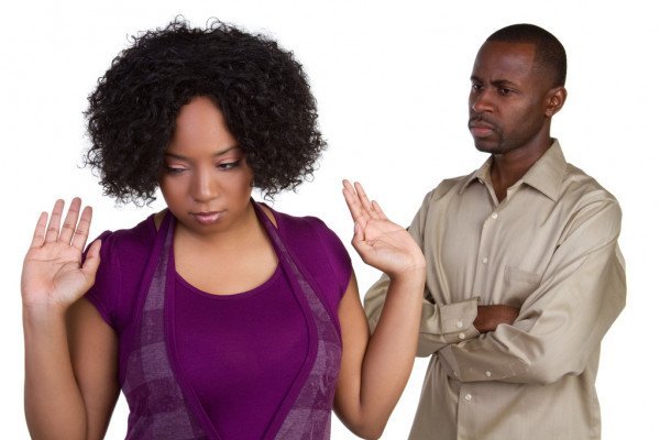 man facing emotional blackmail from woman in relationship