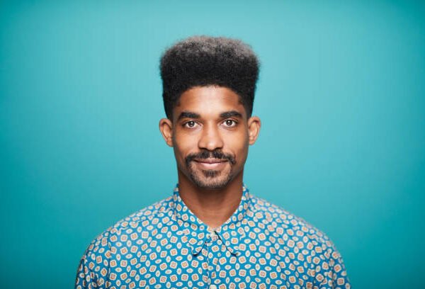 man with full hair