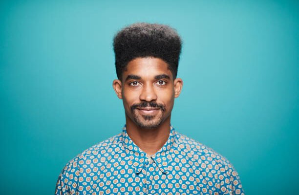 man with full hair